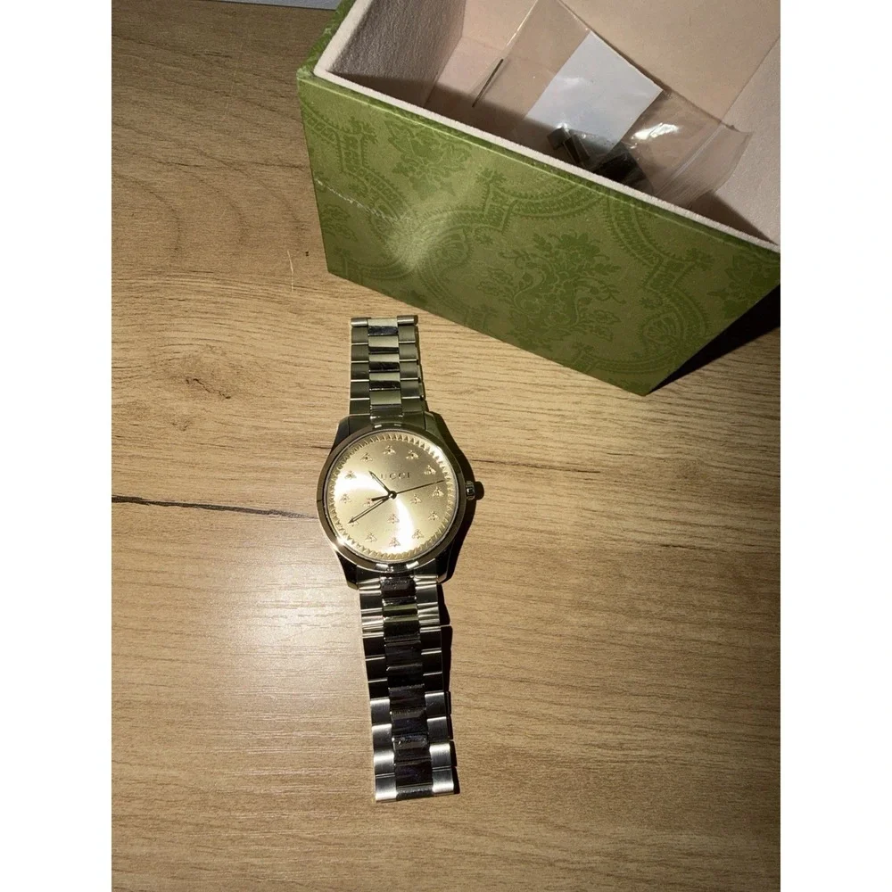 Gucci G-Timeless Automatic Bee Dial 38mm Swiss Made Men's Watch Excellent
